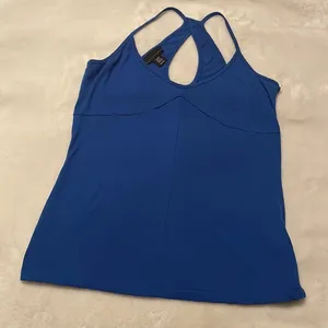 Apostrophe Blue Racer Back Tank Top size XS thumbnail 1