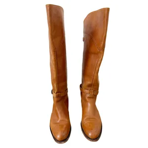 Frye Phillip Flat Riding Boot Brown Leather US 8 thumbnail 3