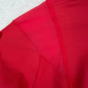 Nike Medium Sweatshirt Dri-FIT Cropped Mesh Panel FB5246-648 Pink Red Activewear thumbnail 3