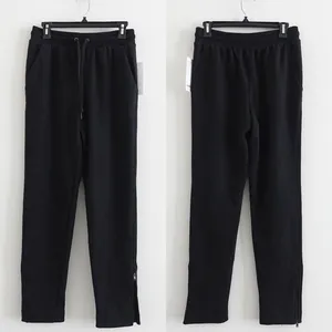 NWT Athleta Black Cozy Karma Zip Straight Leg Pull On Sweatpants Size S thumbnail 2