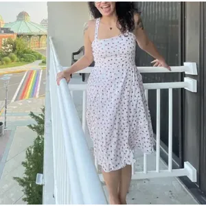 Hutch White Daisy Floral Midi Dress SIZE 12 Apron Designer Cottage Sundress $370 thumbnail 6