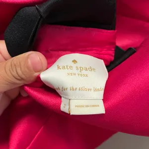 Kate Spade‎ Flirty Back Bow Hot Pink Mini Dress 2 Vintage Inspired Bachelorette thumbnail 3