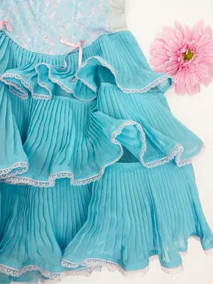 Betsey Johnson Vintage 90s 2000s Y2K Cupcake Tea Party Tiered Ruffle Dress Mini thumbnail 8