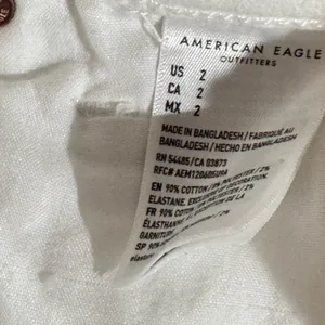 American Eagle White Super High Rise Shortie Shorts Women’s 2 thumbnail 4