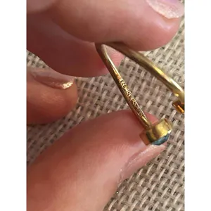 Alex and Dani 925 sterling silvers gold tone size 6.25 a206 ring thumbnail 5