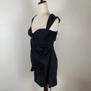 House of CB Mistress Rocks Girl Crush Mini Dress Women's‎ L Black Cap Sleeve NEW thumbnail 4