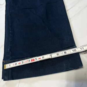 Loft High Waist Wide Leg Dark Wash Jeans size 8 thumbnail 8