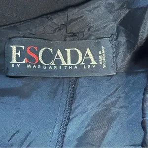 Escada One Shoulder Long Embellished Evening / Event Formal Dress Sz Small thumbnail 4