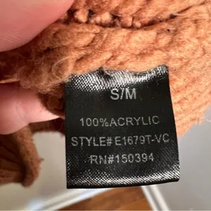 Etophe‎ Studios Women's Size Small/Medium Mock Neck Sweater Rust Brown Orange thumbnail 11