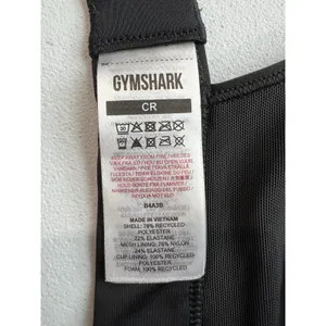 Gymshark High Neck High Support Sports‎ Bra Black Size CR thumbnail 5