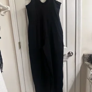 Zella Black Sheath Jumpsuit Sleeveless Scoop Neck thumbnail 3