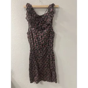 Free People I'm Your Favorite Mini Dress‎ Plum Combo Size S thumbnail 2