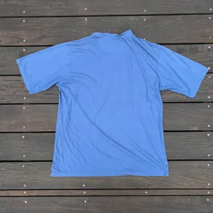 Plain Blue Saltaire T-shirt w/ Small Logo Embroidery on the Back thumbnail 4