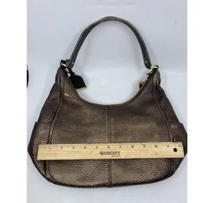 Cole Haan Leather Crossbody Brown Gold Customized thumbnail 9