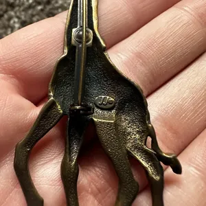 Vintage JJ Giraffe Brooch Gold Tone thumbnail 5