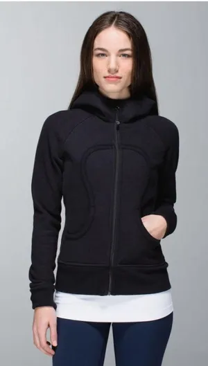 Lululemon Scuba Hoodie with Pink Lululemon Logo Lined Hood Size 12 (21” PTP) thumbnail 1