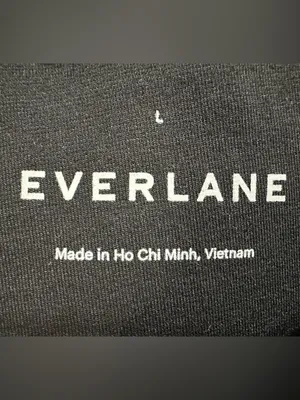 Everlane THE DREAM KICK FLARE PANT size Large black front pleat thumbnail 7
