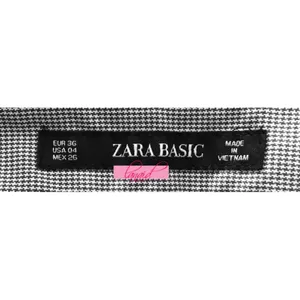 ZARA Trousers Check Pattern Plaid Skinny Slim Checkered Tartan Work Slacks Pants thumbnail 8