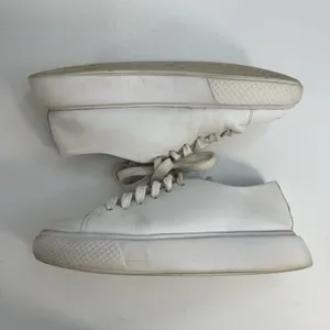 Jeffrey Campbell PLAY Size 9 Chunky Platform White Leather Sneakers Women Grunge thumbnail 3
