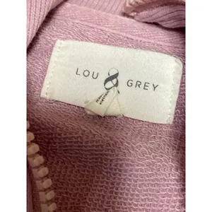 Lou & Grey Women's Pink Coral Tie Dye Quarter Zip Long Sleeve Sweatshirt Top XS thumbnail 3