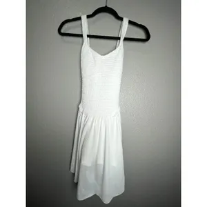 Free People Movement Smockin Hot Dress White Size M NWOT $128 retail thumbnail 4
