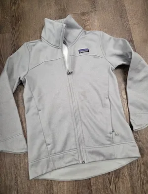 Patagonia Light Gray Women's Ukiah Jacket Full Zip Size XS thumbnail 1