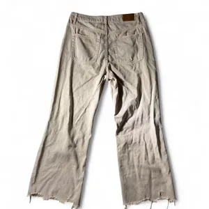 Bohme Charlie Distressed Cropped Flare Jeans Frayed Hem Ripped‎ Knee thumbnail 2
