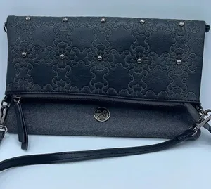 Coco + Carmen studded vegan leather crossbody bag edgy wool embroidered studded thumbnail 1