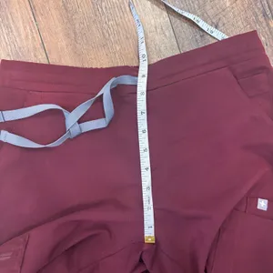 FIGS Scrub Pants Womens XS Burgundy Straight Leg Medical Hospital Nurse TW2000R thumbnail 7