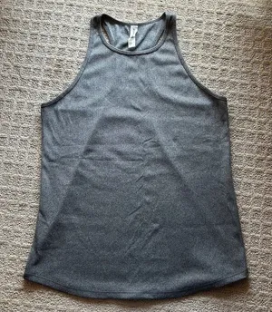 All in Motion Womens Large L Racerback Tank‎ Top Dark Gray Yoga Workout Gym thumbnail 1