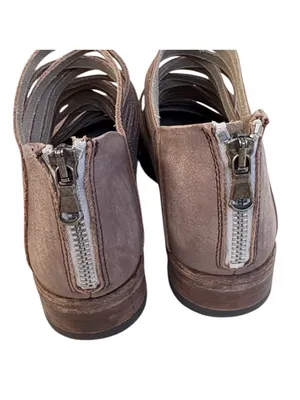 EUC Free People Leather Lost Valley Strappy Booties Size 7.5 thumbnail 7