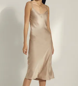 Aritzia Wilfred Only Slip Satin Midi Dress thumbnail 2
