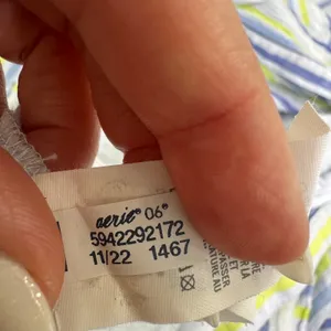 Aerie $78 breezy button down maxi dress beach‎ boho tiered coastal 2022 medium thumbnail 7