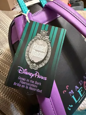 Disney Parks Loungefly The Haunted Mansion Madame Leota Glow in the Dark Mini Ba thumbnail 4