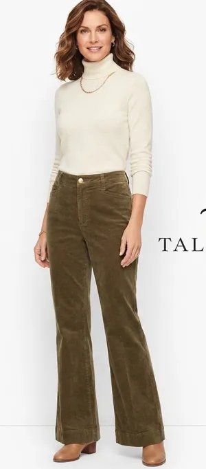 NWT talbots corduroy pants size 12 petite brown thumbnail 1