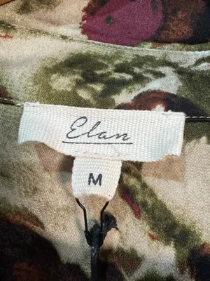 Multicolor Elan L/S Open Tie-Waist Shirtdress Size M NWT thumbnail 7