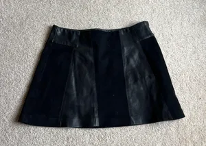 Zara Black Leather Skirt thumbnail 1