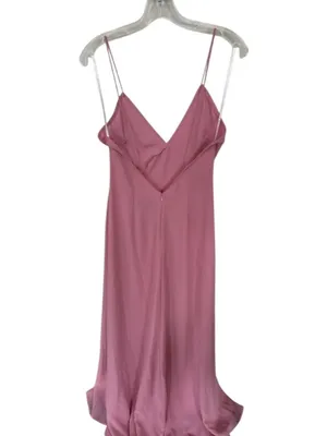 Michael Costello Janina Gown Mauve Slit Maxi Size S thumbnail 5