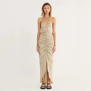 Rumer Estelle‎ Halter Maxi Dress Size M thumbnail 10