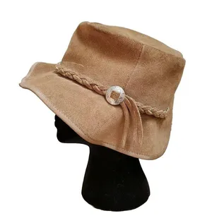 VTG Winfield Cover Co Brown Suede Leather Cowboy Hat Men Women Large Western thumbnail 3