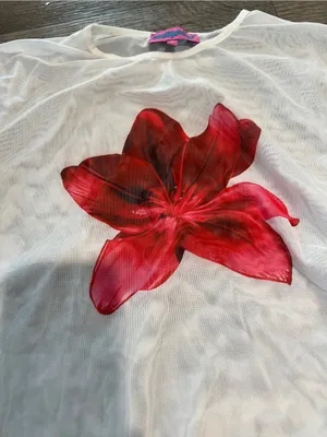 Edikted aloha sheer mesh tee size M thumbnail 9