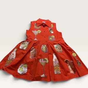 Queen of Sparkles Red Sequin Cocktail Drink Sleeveless Shirt Dress XS thumbnail 9