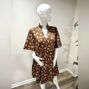 Tuckernuck Crawford Dress XXL NWT Rosewood Chintz Floral Tiered Mini Ruffle thumbnail 2