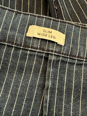 J Crew slim wide leg sailor jeans in stripes thumbnail 9