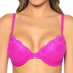 BeMe Pink Lace Demi Bra‎ Size 34D thumbnail 1