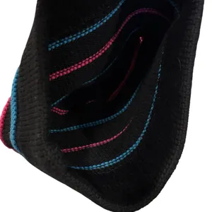 VTG 80s Hermans Wool Ski Hat Neon Pom Pom Beanie Apres Ski Gorpcore Streetwear thumbnail 4