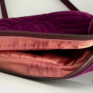 Gucci GG Velvet Marmont Camera Bag, Fuchsia thumbnail 11