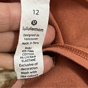 Lululemon size 12 Canyon Rock Renew The Day T Shirt Pima cotton blend thumbnail 7