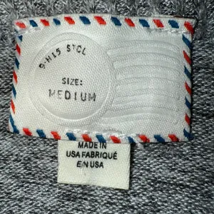 ANTHROPOLOGIE POSTMARK Oversized Marbled Gray Ruffled Trim Gia Sweater‎ Medium thumbnail 7