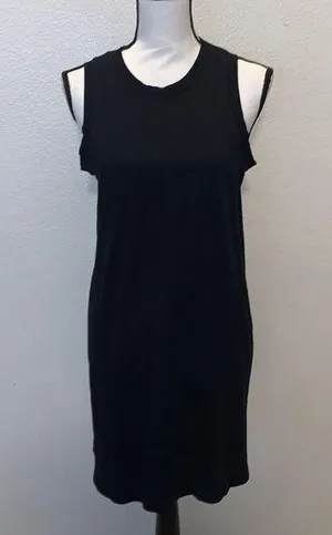 Old Navy black sleeveless knee length dress thumbnail 1